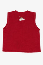 Vintage Red Bobbie Brooks Snowmen Ugly Christmas Vest (1990s)
