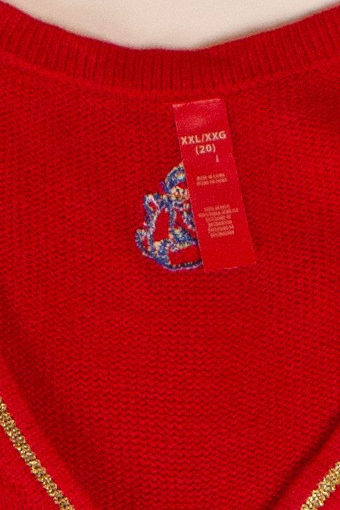 Red Snowmen Ugly Christmas Vest (2000s)