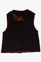 Vintage Black Cardinals Ugly Christmas Vest (1990s)