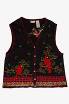 Vintage Black Cardinals Ugly Christmas Vest (1990s)