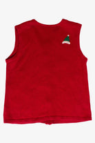 Red Snowmen Skis Ugly Christmas Vest (1990s)