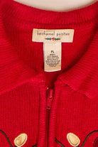 Red Bechamel Petites Ugly Christmas Vest (1990s)
