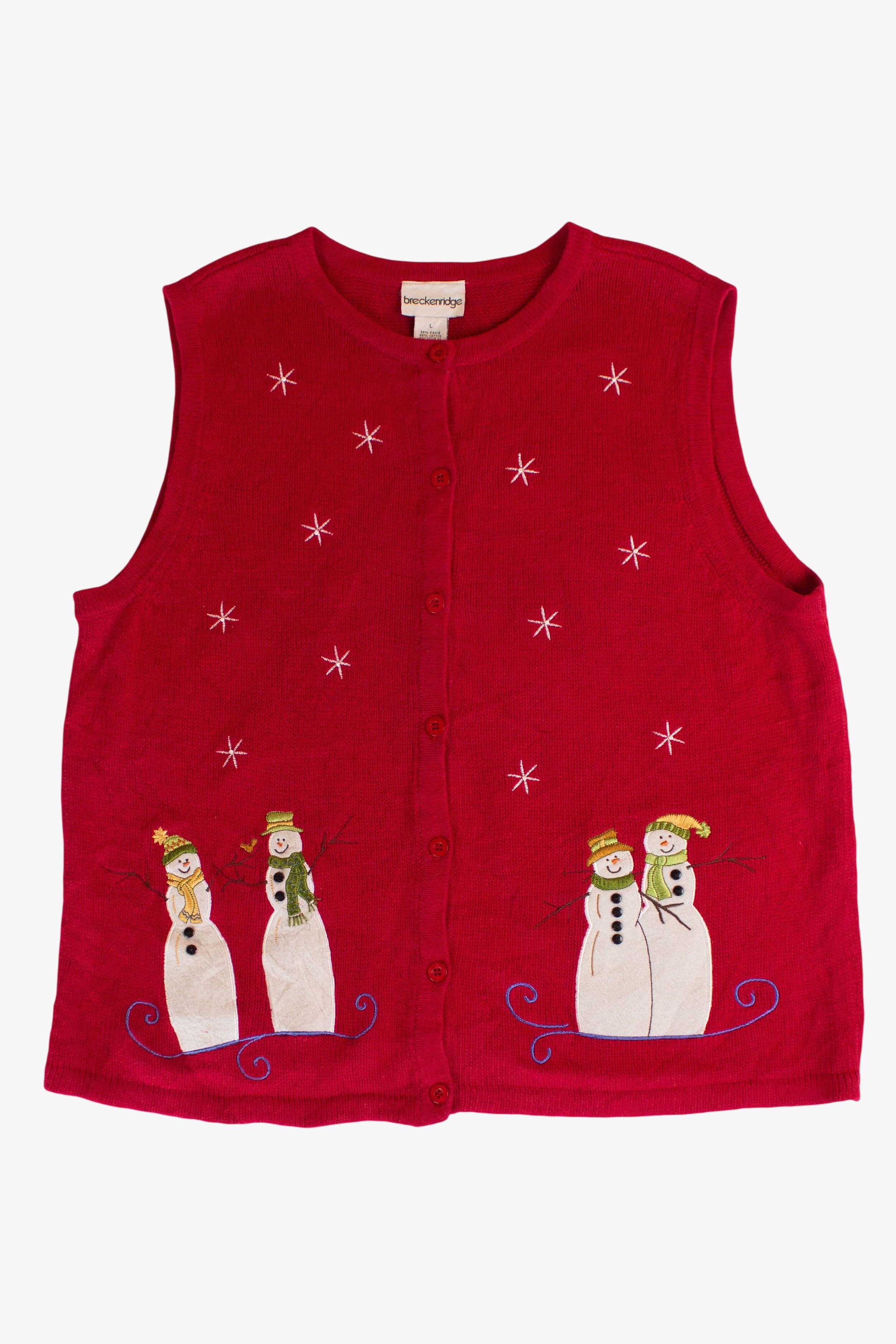 Red Breckenridge Ugly Christmas Vest (2000s)