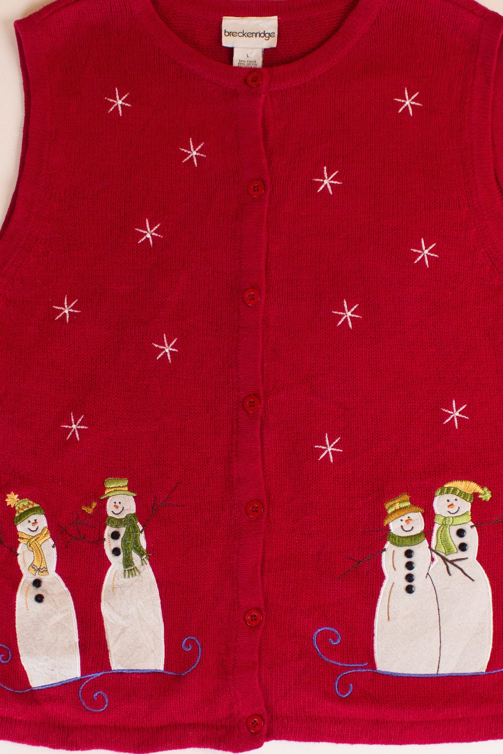 Red Breckenridge Ugly Christmas Vest (2000s)