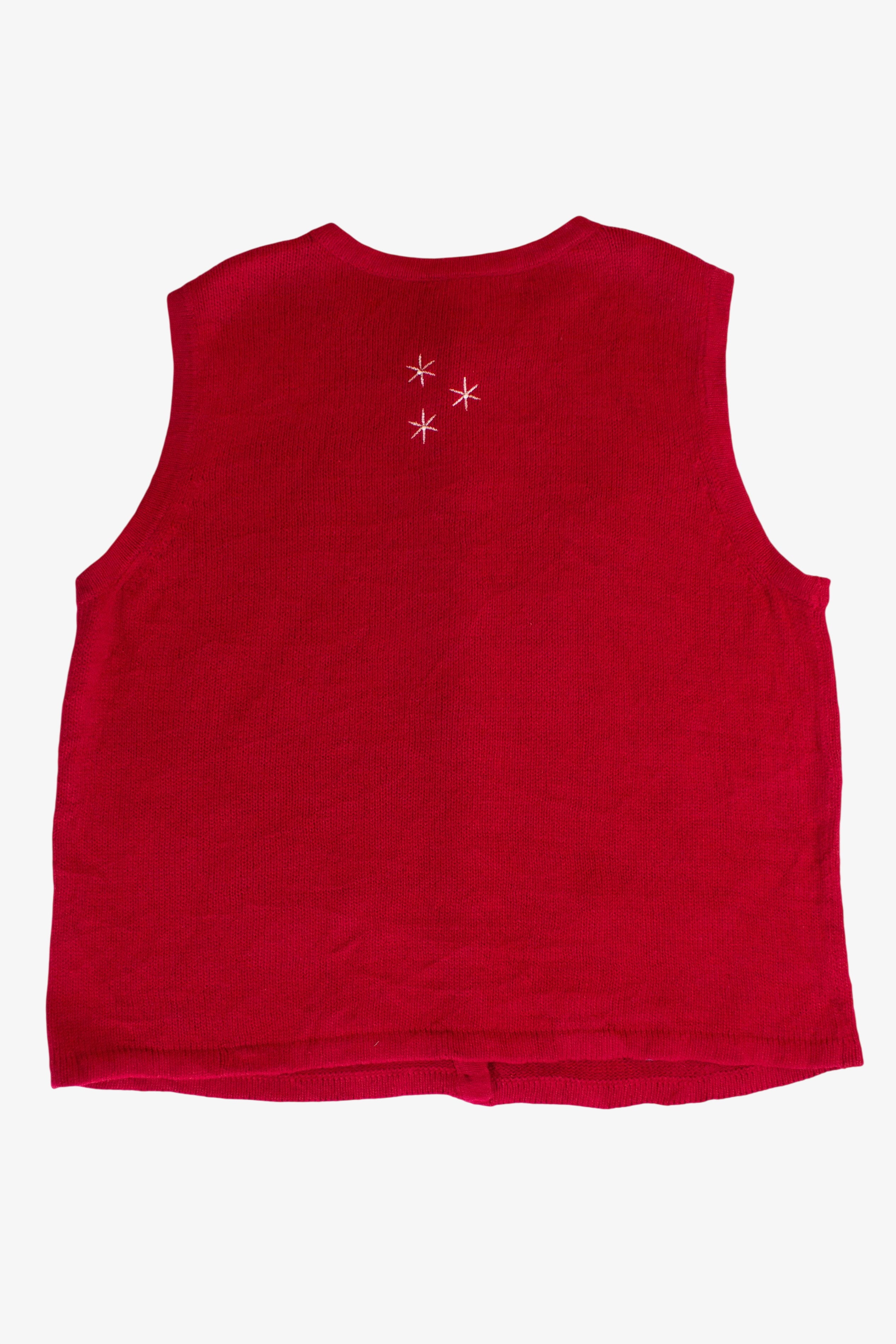 Red Breckenridge Ugly Christmas Vest (2000s)