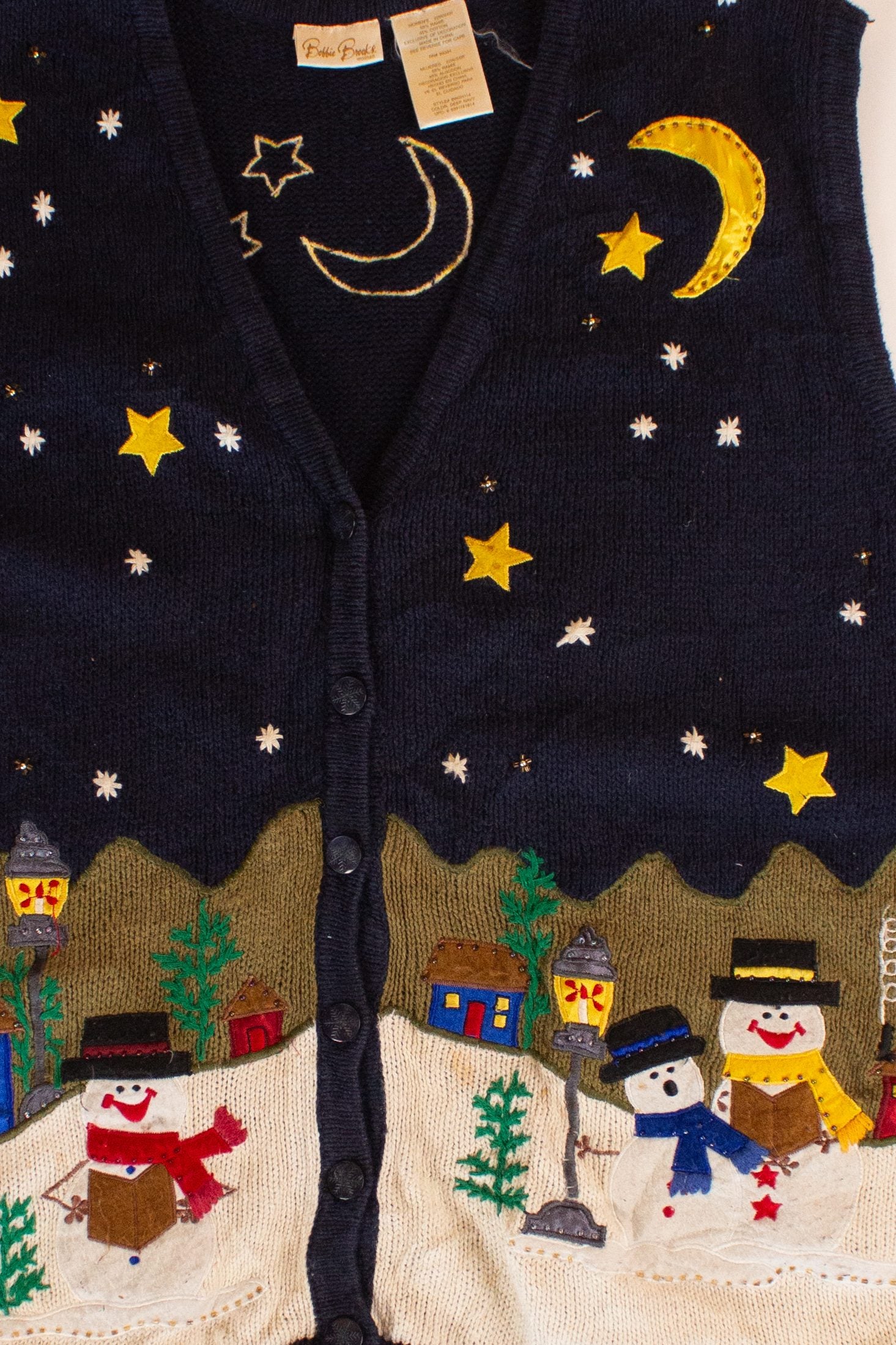 Vintage Bobbie Brooks Ugly Christmas Vest (1990s)