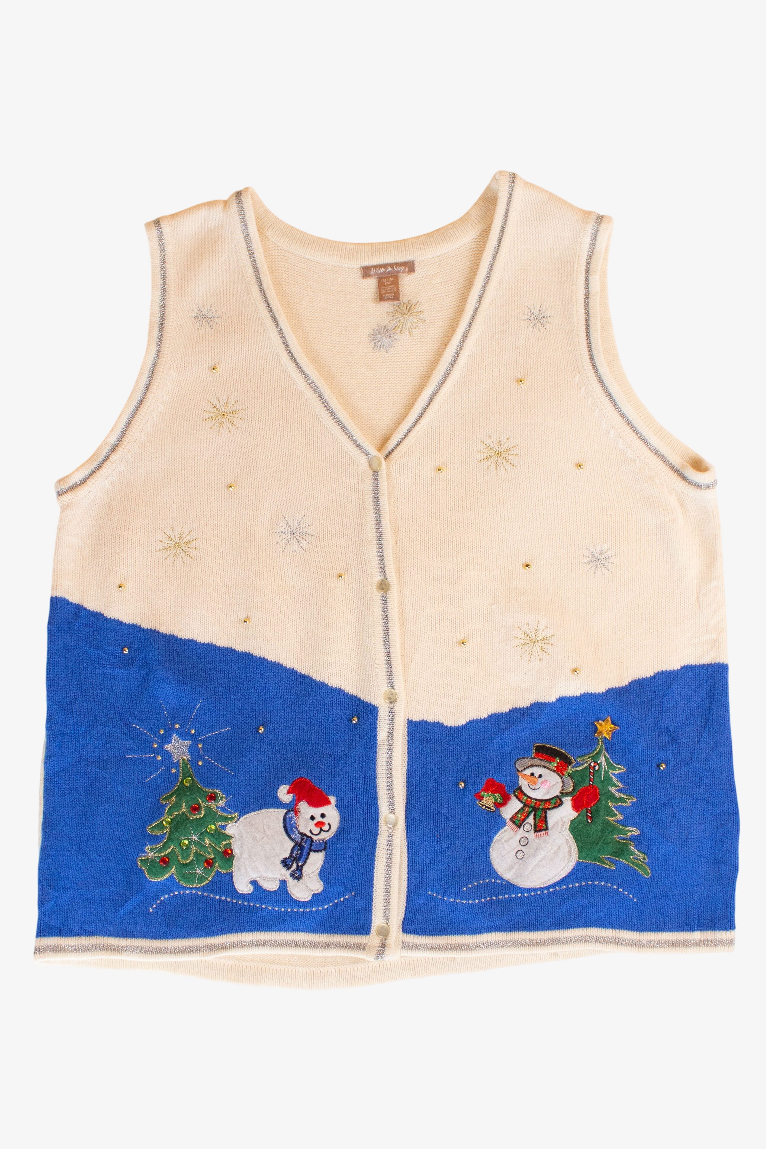 White Stag Snowdog Ugly Christmas Vest (2010s)