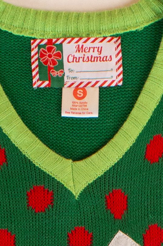 Green Bows Ugly Christmas Vest (2020s)