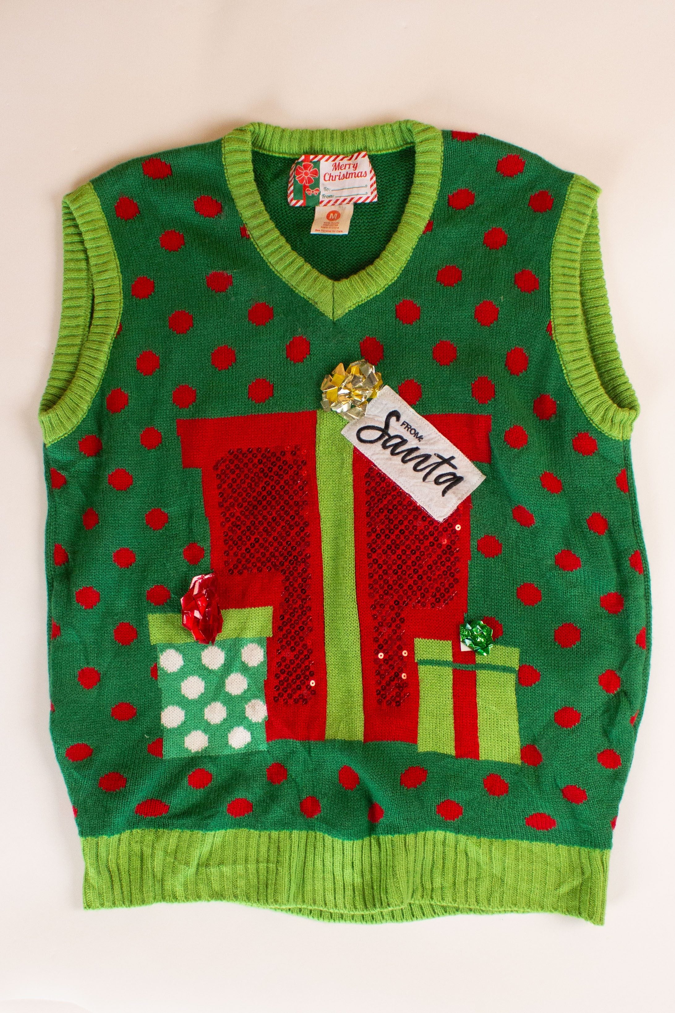 Green Bows Ugly Christmas Vest (2020s)