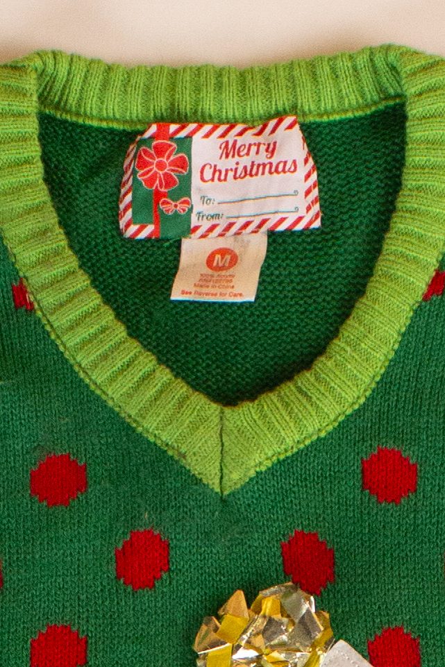 Green Bows Ugly Christmas Vest (2020s)