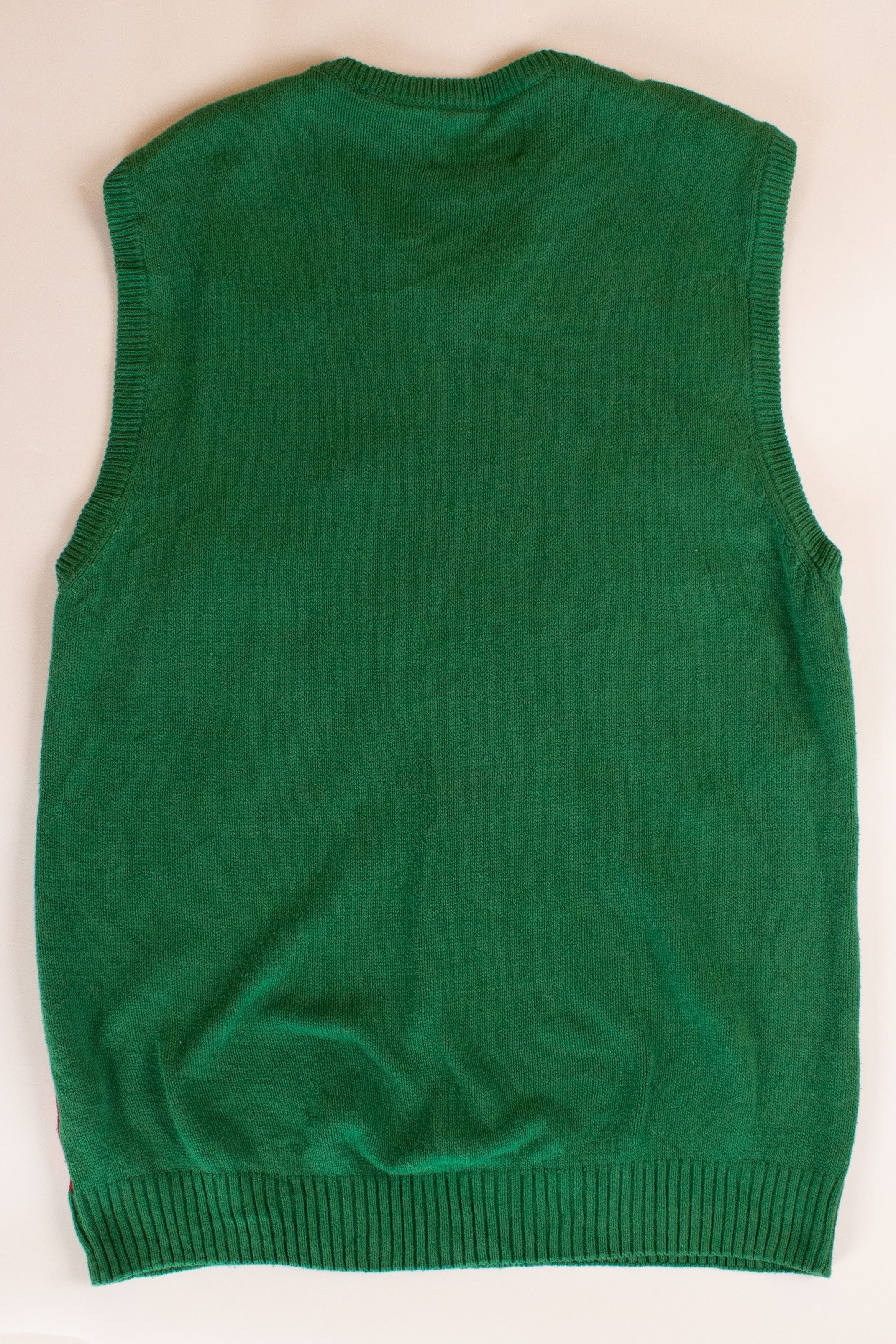 Green Pattern Ugly Christmas Vest (2010s)