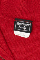 Vintage Red Southern Lady Penguins Ugly Christmas Vest (1990s)