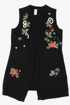 Vintage Black Holiday Time Cardinals Ugly Christmas Vest (2000s)