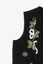 Vintage Black Holiday Time Cardinals Ugly Christmas Vest (2000s)