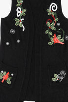 Vintage Black Holiday Time Cardinals Ugly Christmas Vest (2000s)
