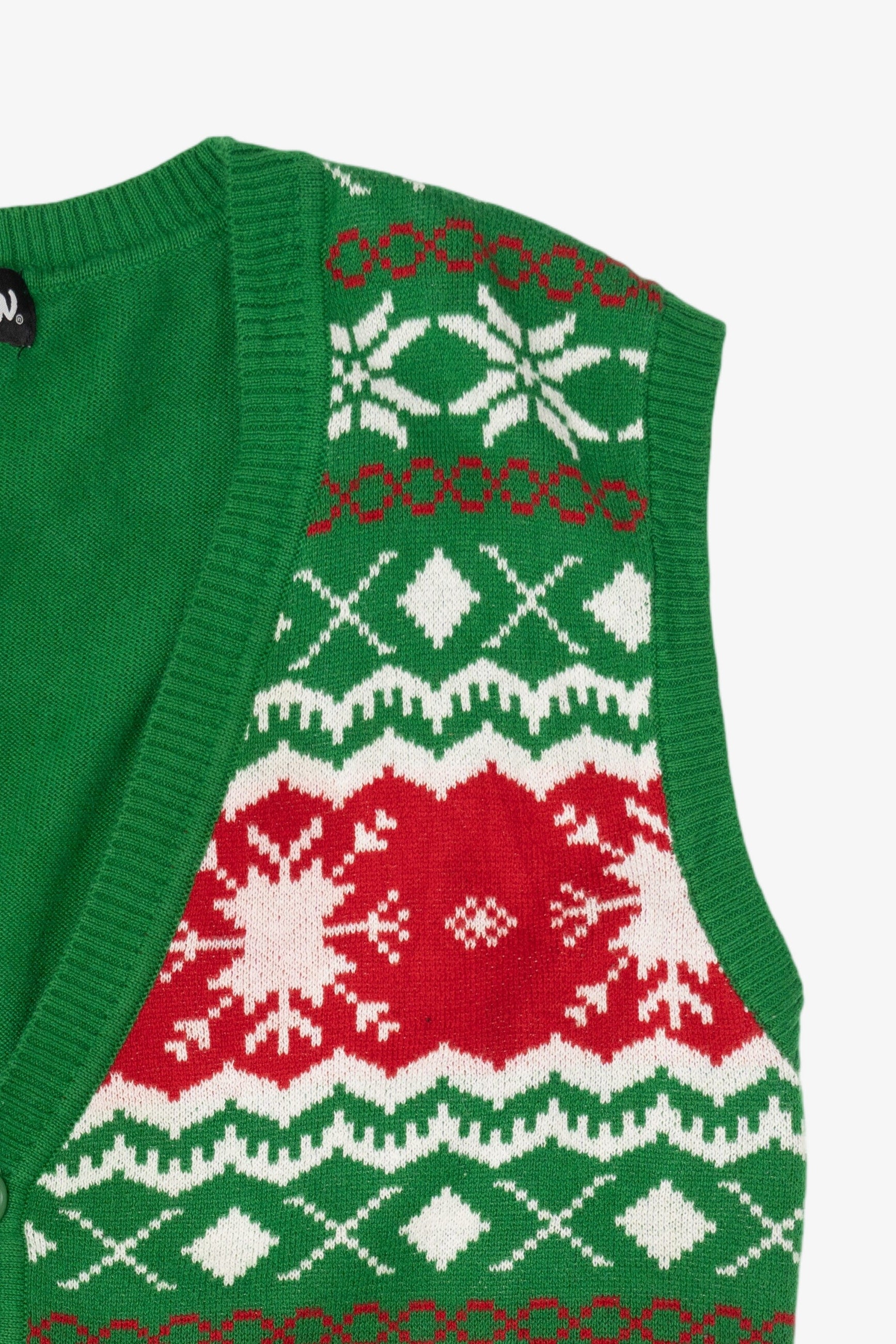 Green Carbon Ugly Christmas Vest (2010s)