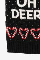 Black No Boundaries "Oh Deer" Ugly Christmas Vest (2010s)