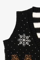 Black No Boundaries "Oh Deer" Ugly Christmas Vest (2010s)