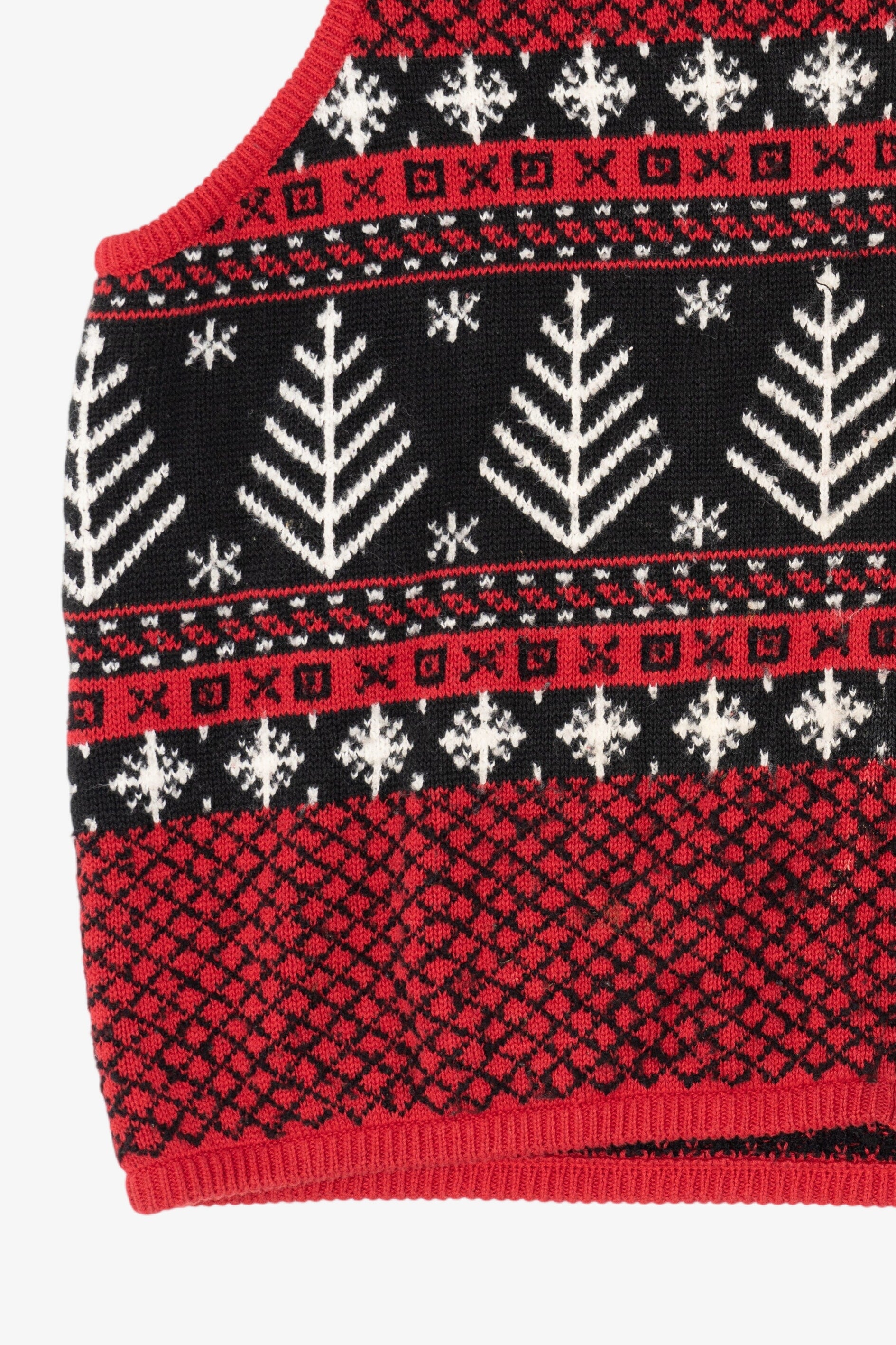 Vintage Red Elisabeth Ugly Christmas Vest (1990s)