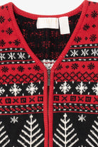 Vintage Red Elisabeth Ugly Christmas Vest (1990s)