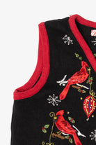 Vintage Black Unknown Cardinals Ugly Christmas Vest (1990s)