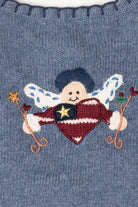 Vintage Blue Segue "I Heart America" Ugly Christmas Vest (1990s)