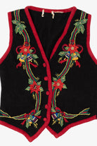 Vintage Black Bells Ugly Christmas Vest (1990s)