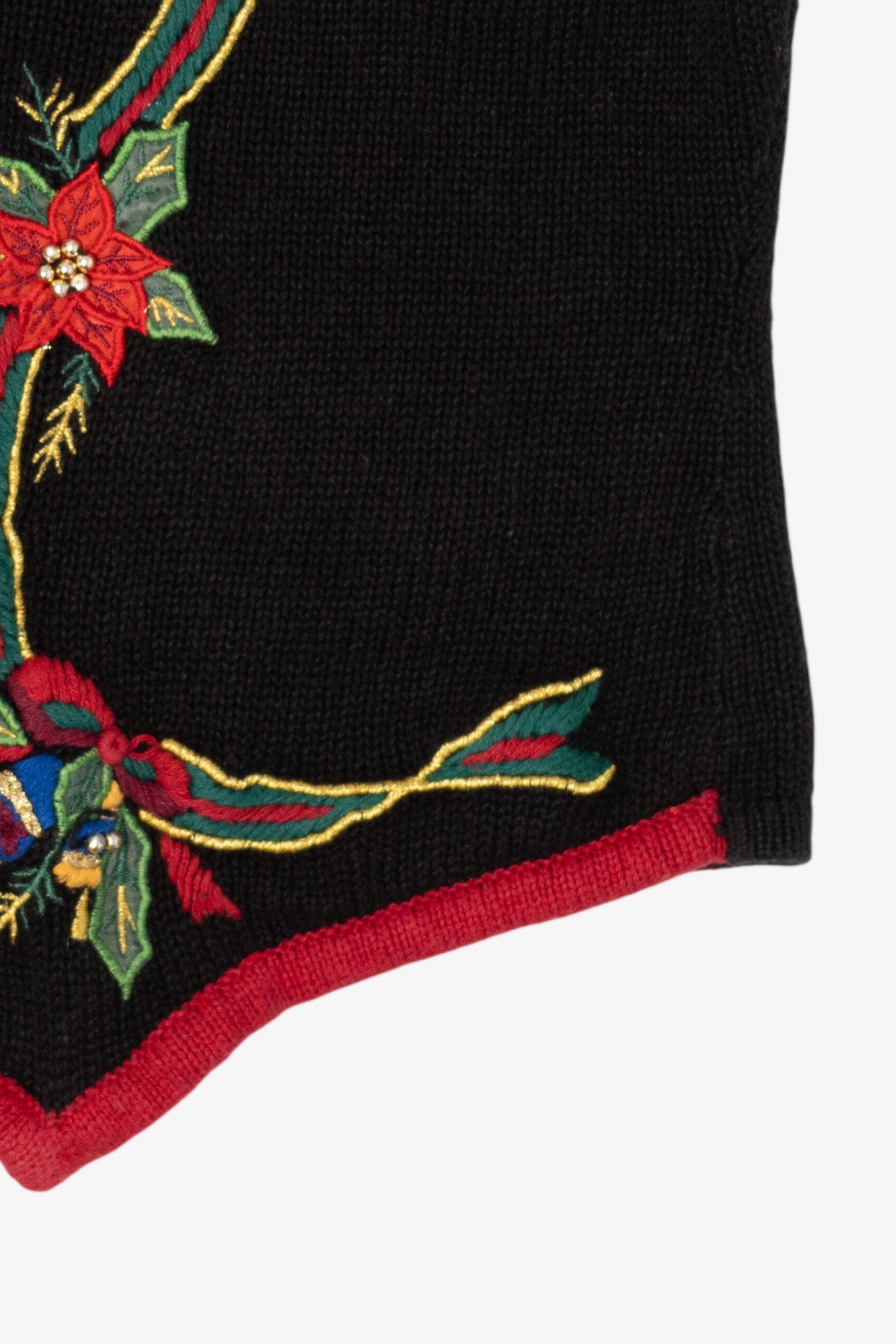 Vintage Black Bells Ugly Christmas Vest (1990s)
