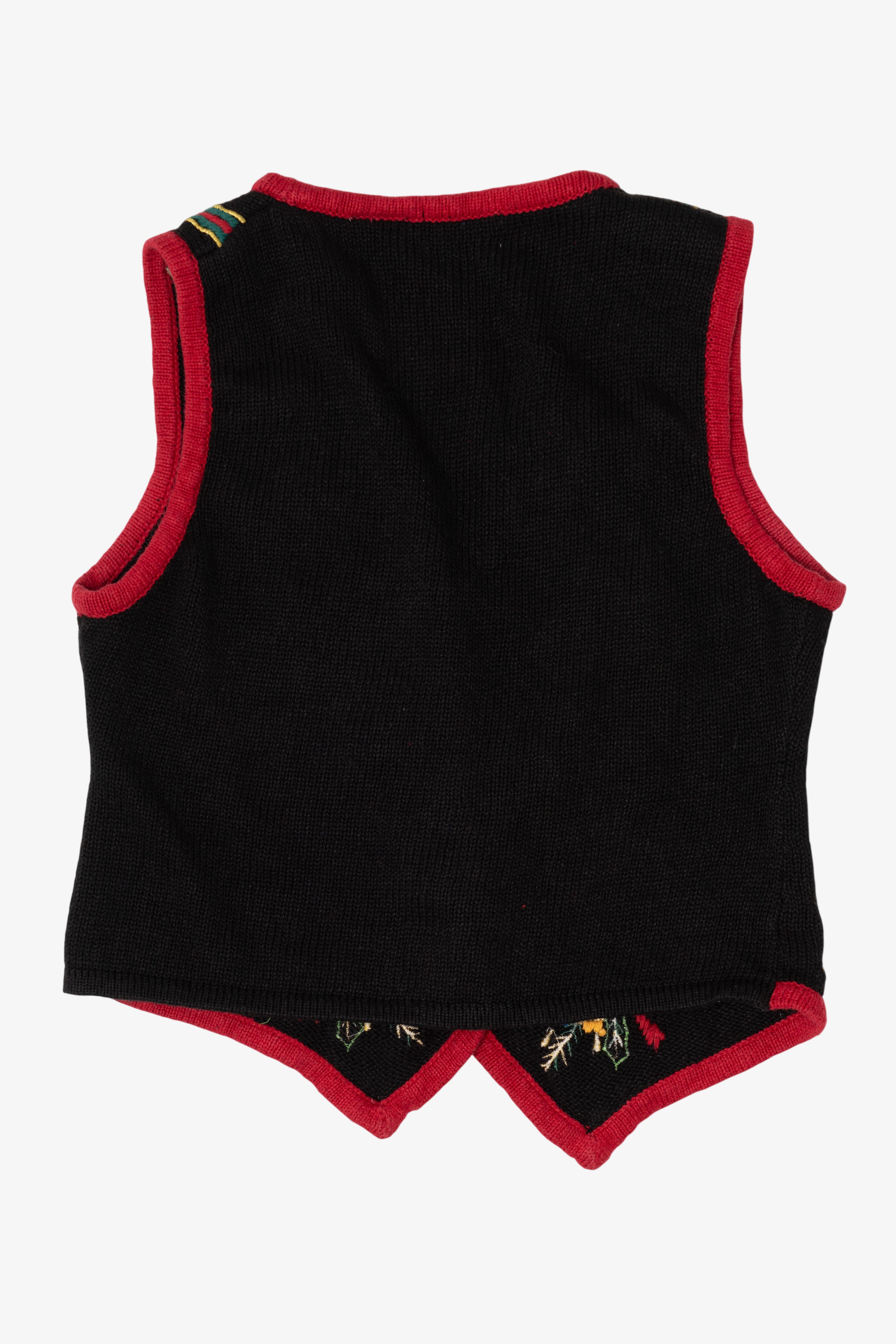 Vintage Black Bells Ugly Christmas Vest (1990s)