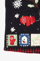 Vintage Black Basic Editions Ugly Christmas Vest (1990s)