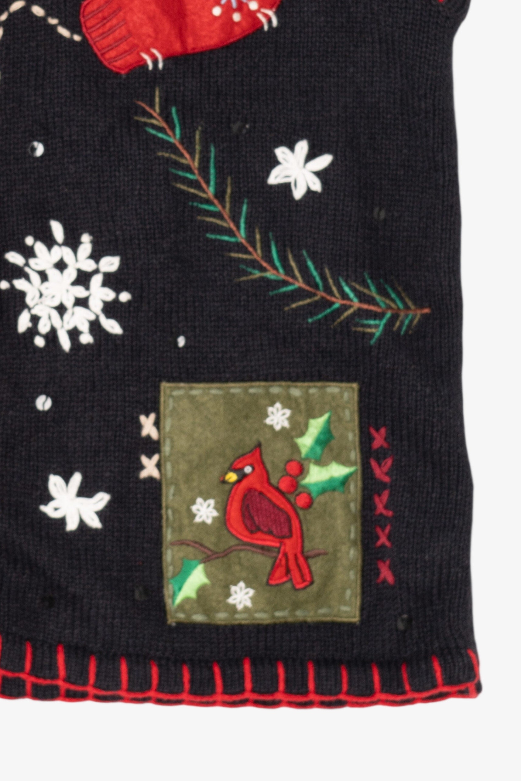 Vintage Black Basic Editions Ugly Christmas Vest (1990s)