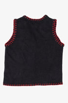 Vintage Black Basic Editions Ugly Christmas Vest (1990s)