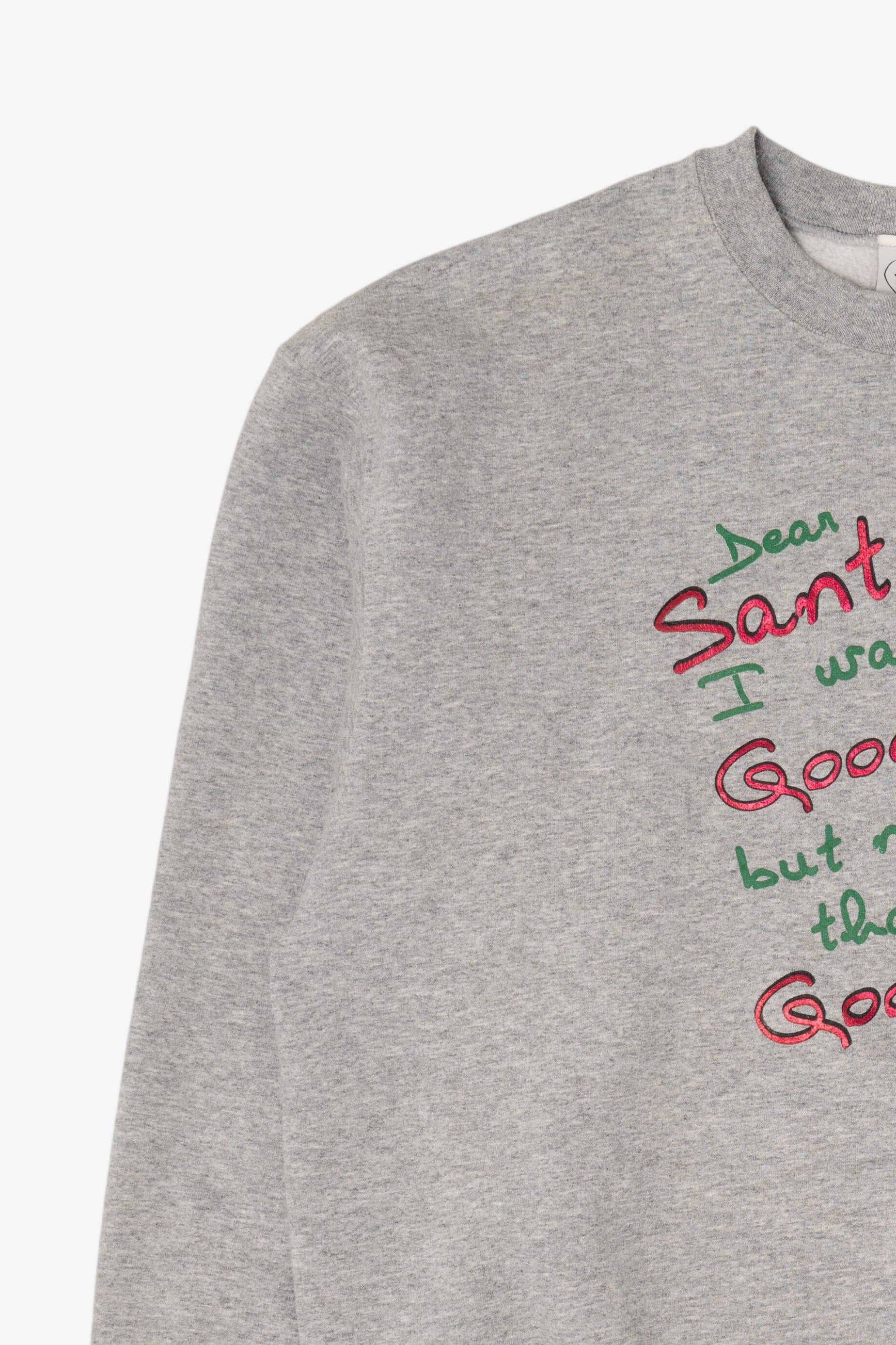 Vintage Gray Betty Boop "Dear Santa...' Ugly Christmas Sweatshirt (2000s)