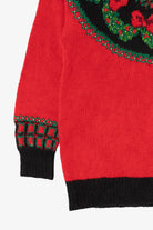 Vintage Red Marisa Christina Ugly Christmas Cardigan (1990s)