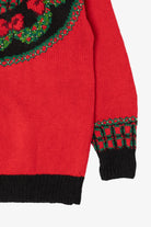 Vintage Red Marisa Christina Ugly Christmas Cardigan (1990s)