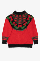 Vintage Red Marisa Christina Ugly Christmas Cardigan (1990s)