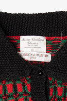 Vintage Red Marisa Christina Ugly Christmas Cardigan (1990s)