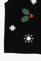 Vintage Black Croft & Barrow Ugly Christmas Vest (1990s)