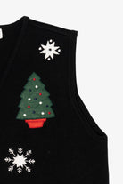 Vintage Black Croft & Barrow Ugly Christmas Vest (1990s)