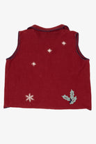 Vintage Red Northcrest Snowmen Ugly Christmas Vest (1990s)