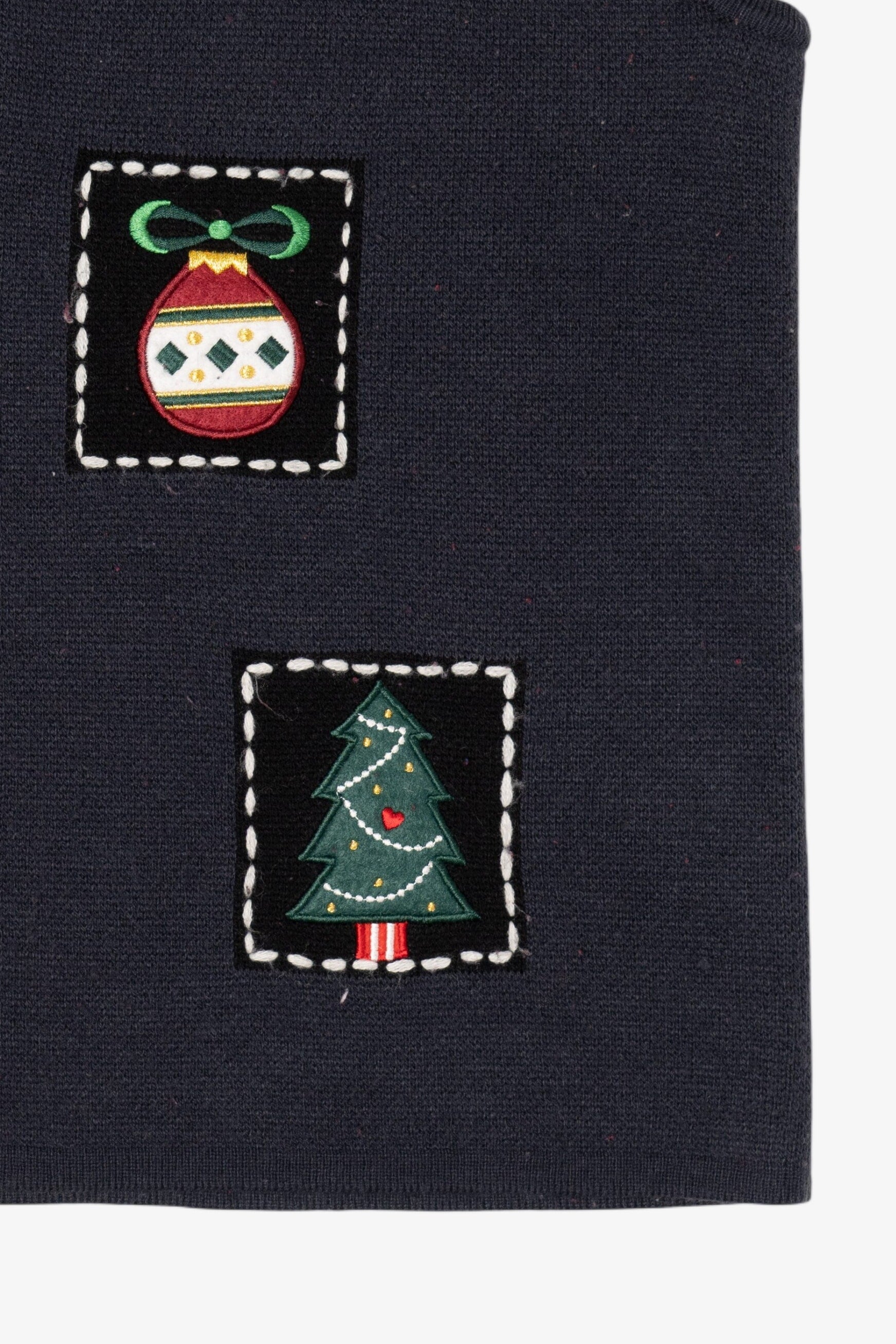 Vintage Black Croft & Barrow Ugly Christmas Vest (1990s)