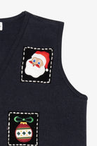 Vintage Black Croft & Barrow Ugly Christmas Vest (1990s)