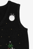 Vintage Black Ugly Christmas Vest (2000s)