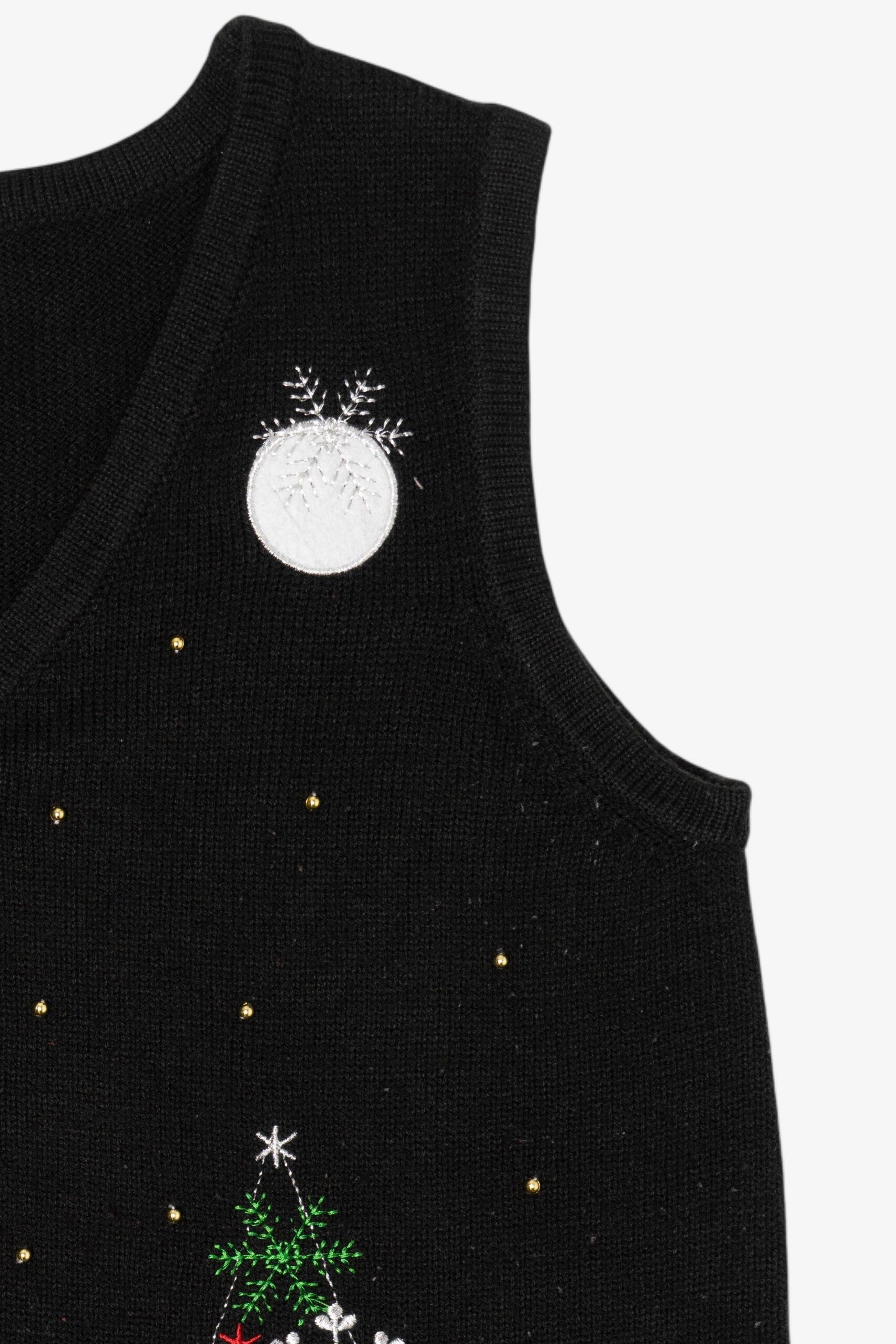 Vintage Black Ugly Christmas Vest (2000s)