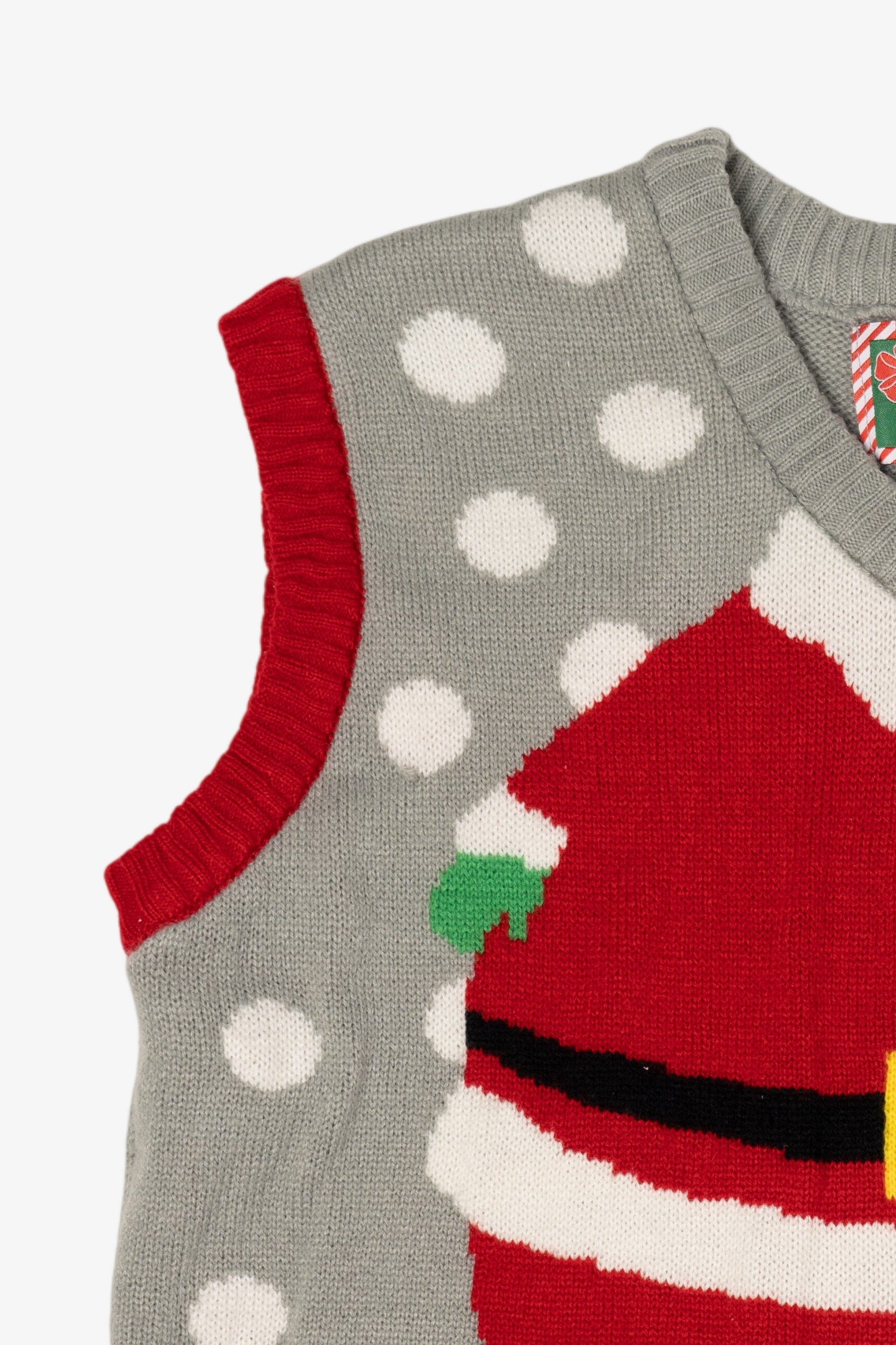 Gray Santa Body Ugly Christmas Vest (2010s)
