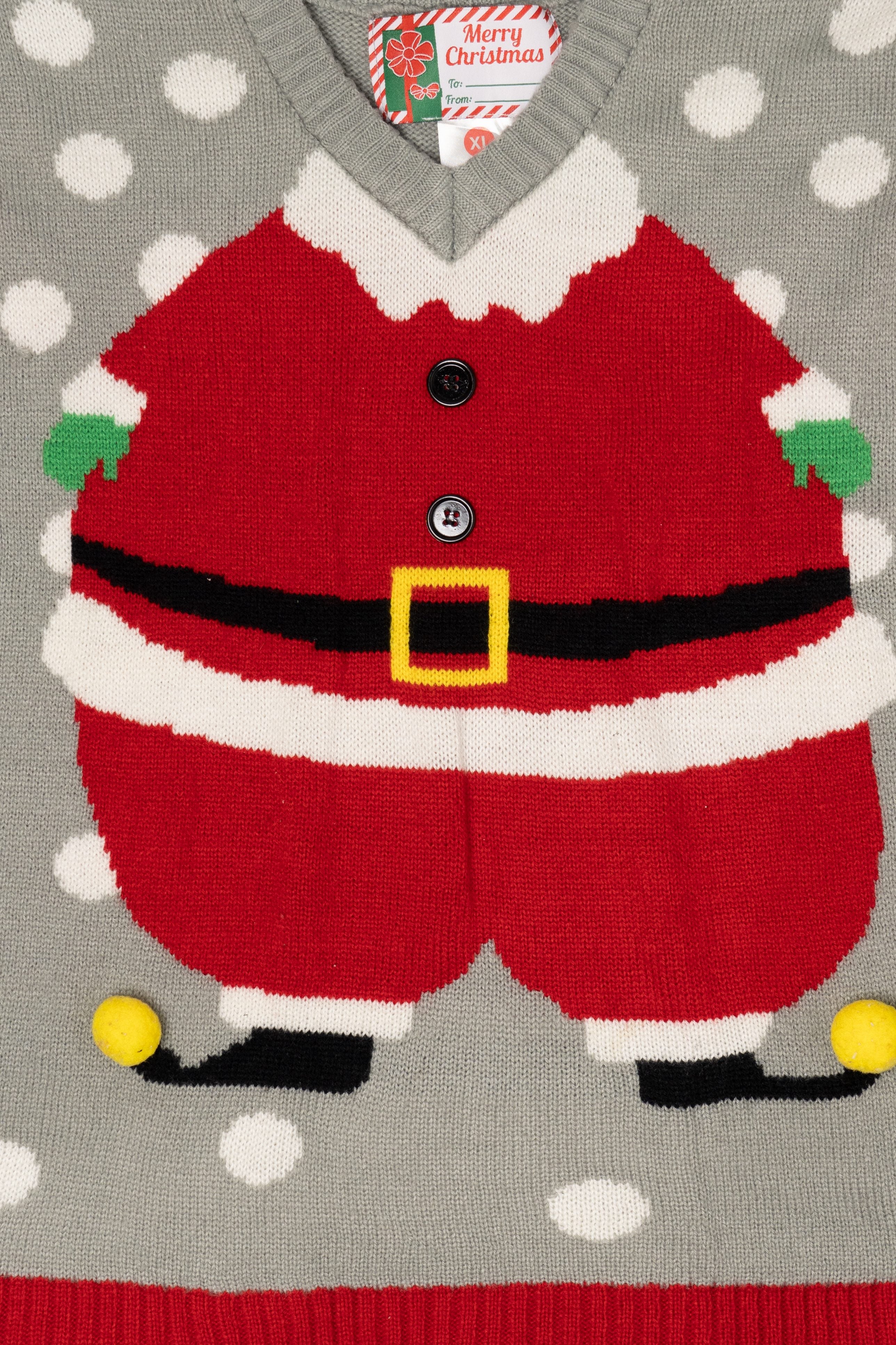 Gray Santa Body Ugly Christmas Vest (2010s)