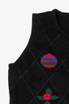 Vintage Black Crazy Horse Ugly Christmas Vest (2000s)