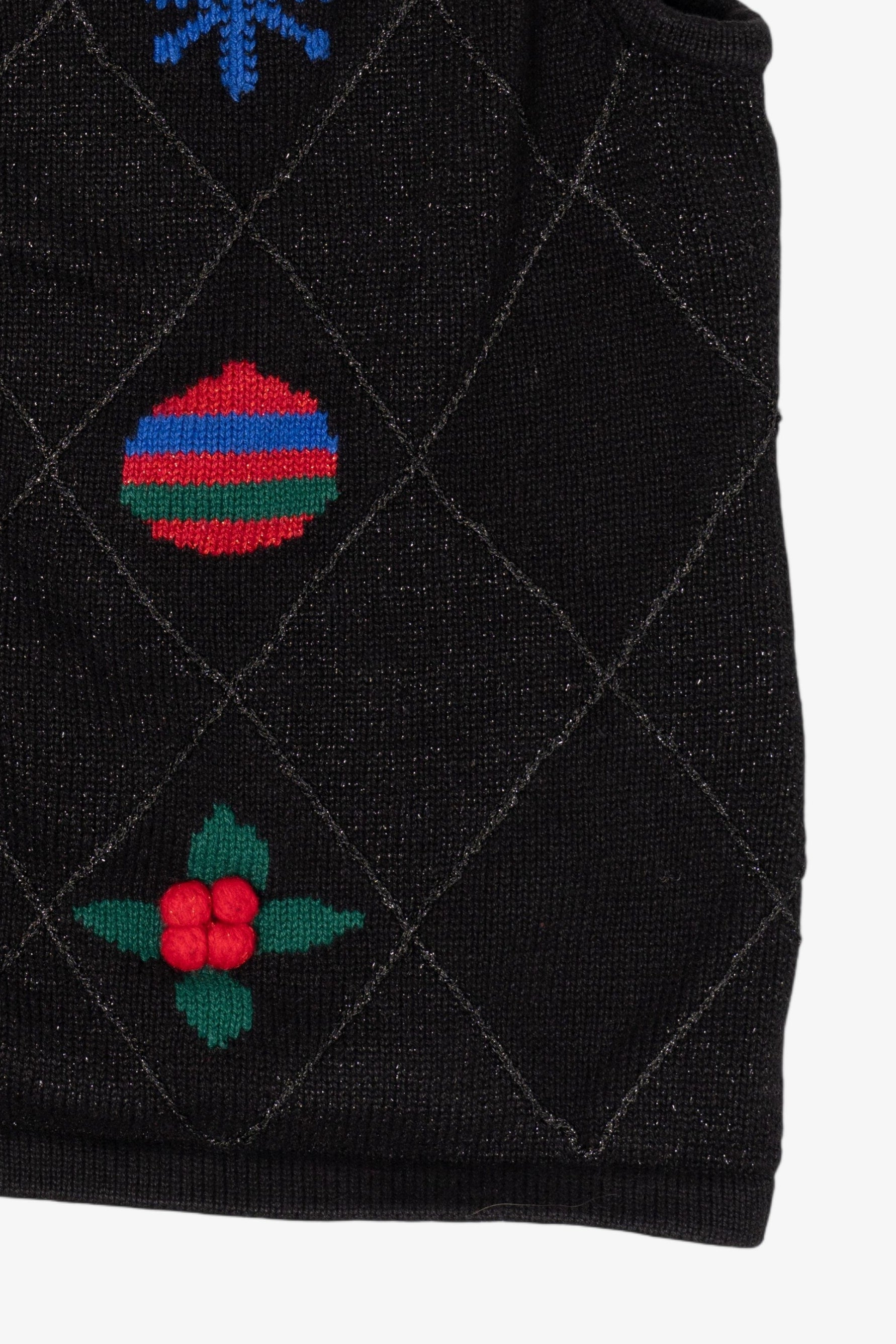 Vintage Black Crazy Horse Ugly Christmas Vest (2000s)