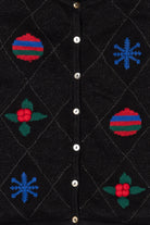 Vintage Black Crazy Horse Ugly Christmas Vest (2000s)