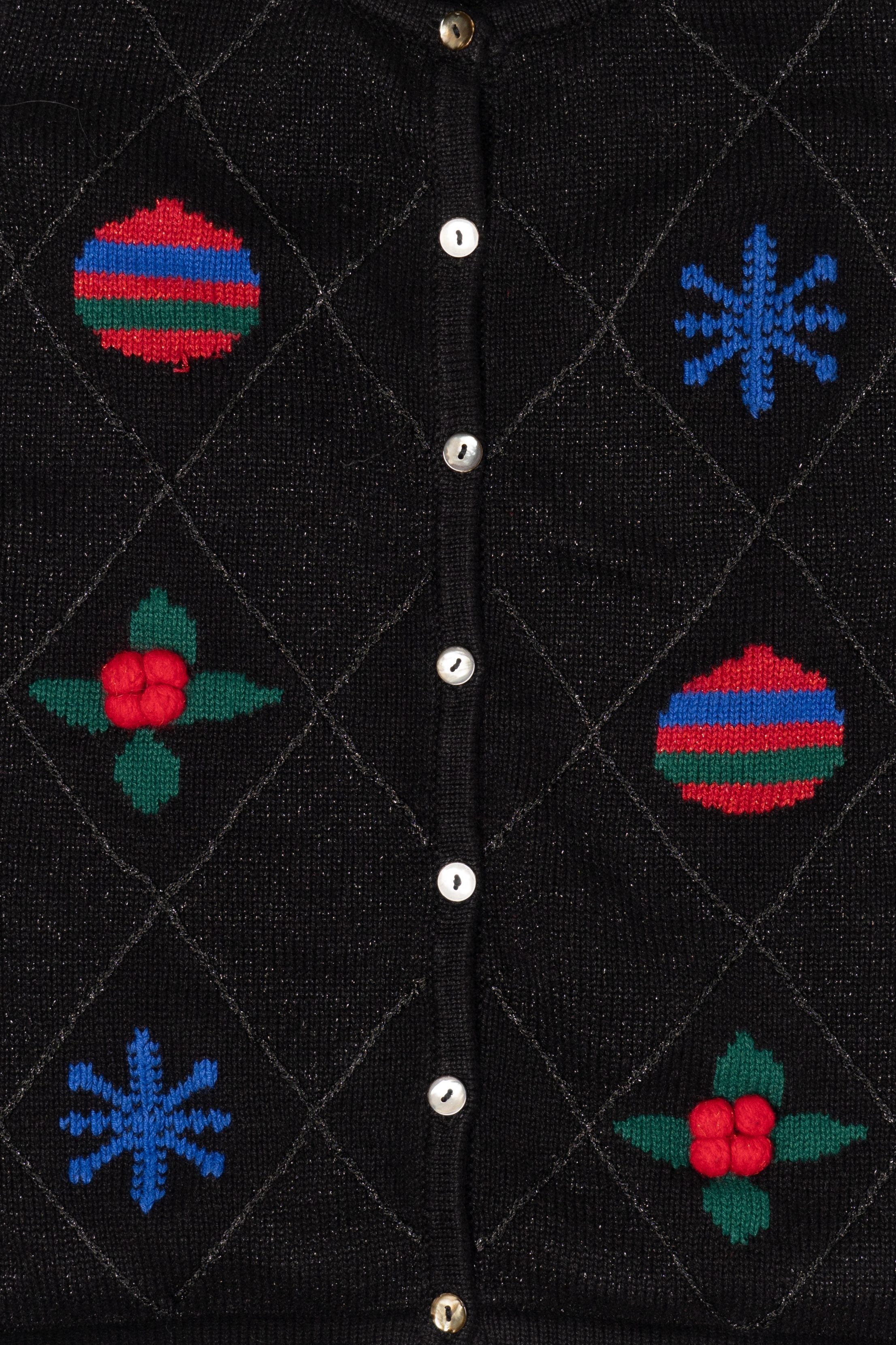 Vintage Black Crazy Horse Ugly Christmas Vest (2000s)